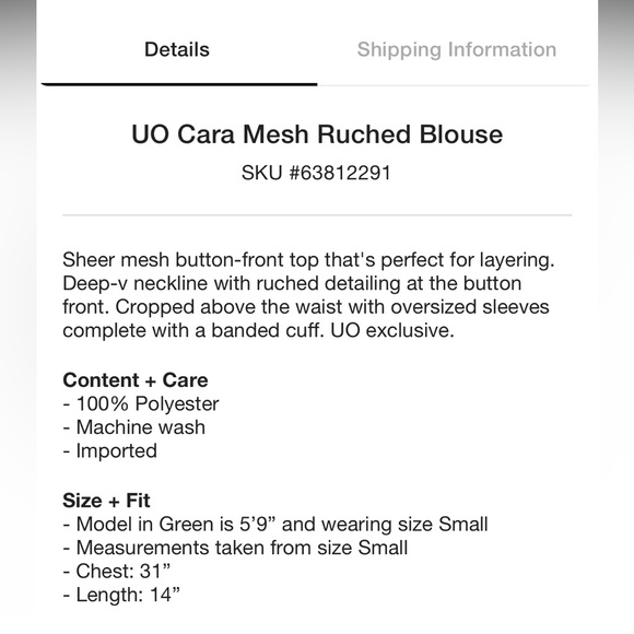 Pink UO Cara Mesh Ruched Blouse | Pink sheer top - Picture 3 of 3